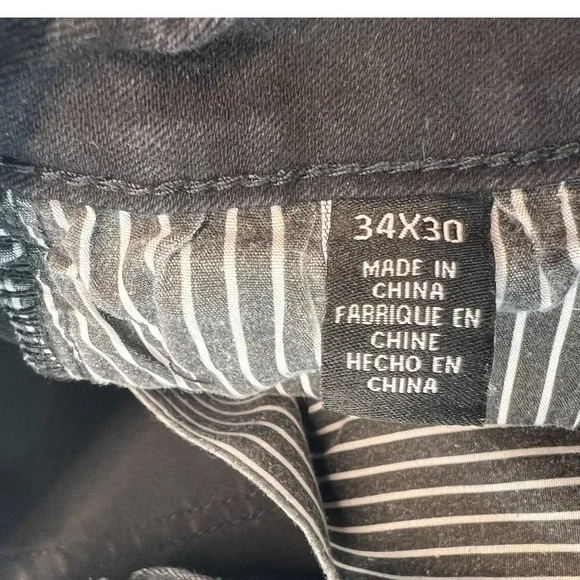 Kenneth Cole Mens Black‎ Denim Jeans Size 34x30 Straight Leg Casual Pants - Picture 2 of 3